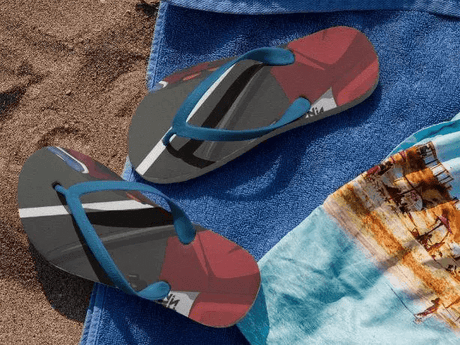 Alpine Character Flip Flops