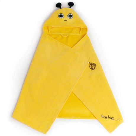 Buzzy Bee Turkish Cotton Hooded Baby Towel by Milk&Moo: Ensuring Cozy and Dry Baby Delight!