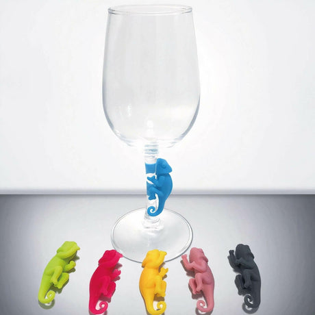 Chameleon Wine Glass Charms