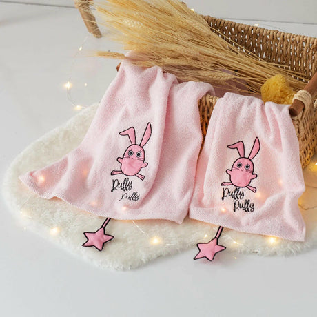 Charming Chancin Bunny Baby Towel Duo - Milky Magic Set