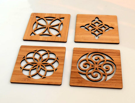 Classical Coasters in bamboo