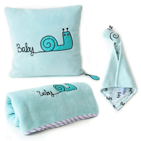 Cozy Baby Blanket Bundle: Milk and Moo Design by Sangaloz