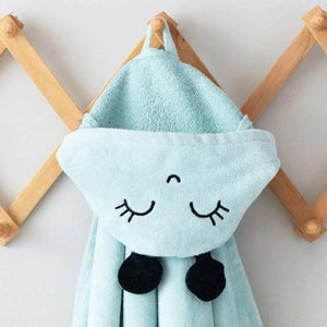 Cozy Milk&Moo Sangaloz Velvet Baby Hooded Towel - Keep Your Little One Snug!
