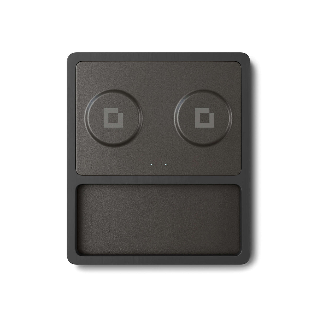 DUO TRAY Black - 2-in-1 MagSafe Midnight Black Wireless Charger with USB-C and A Ports Support