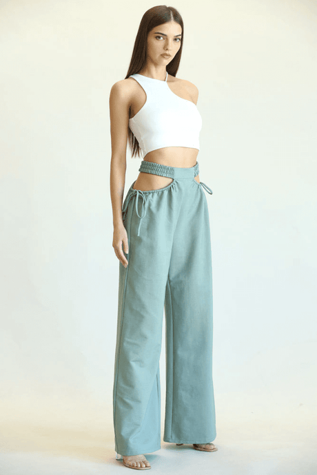 Kelly- High Waisted Cut Out Pants