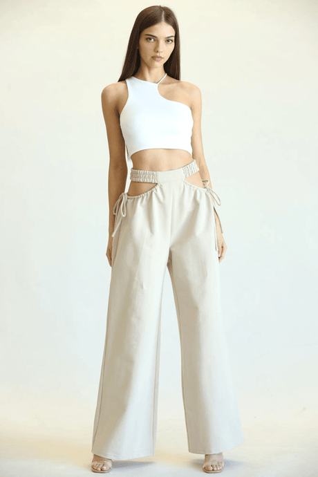 Kelly- High Waisted Cut Out Pants