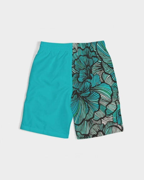 Kid's Seaflower Swirl Swim Shorts