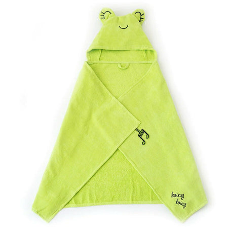 Luxurious Frog-themed Baby Hooded Towel from Milk&Moo
