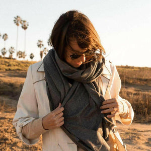 Luxurious Smokey Cashmere Wrap