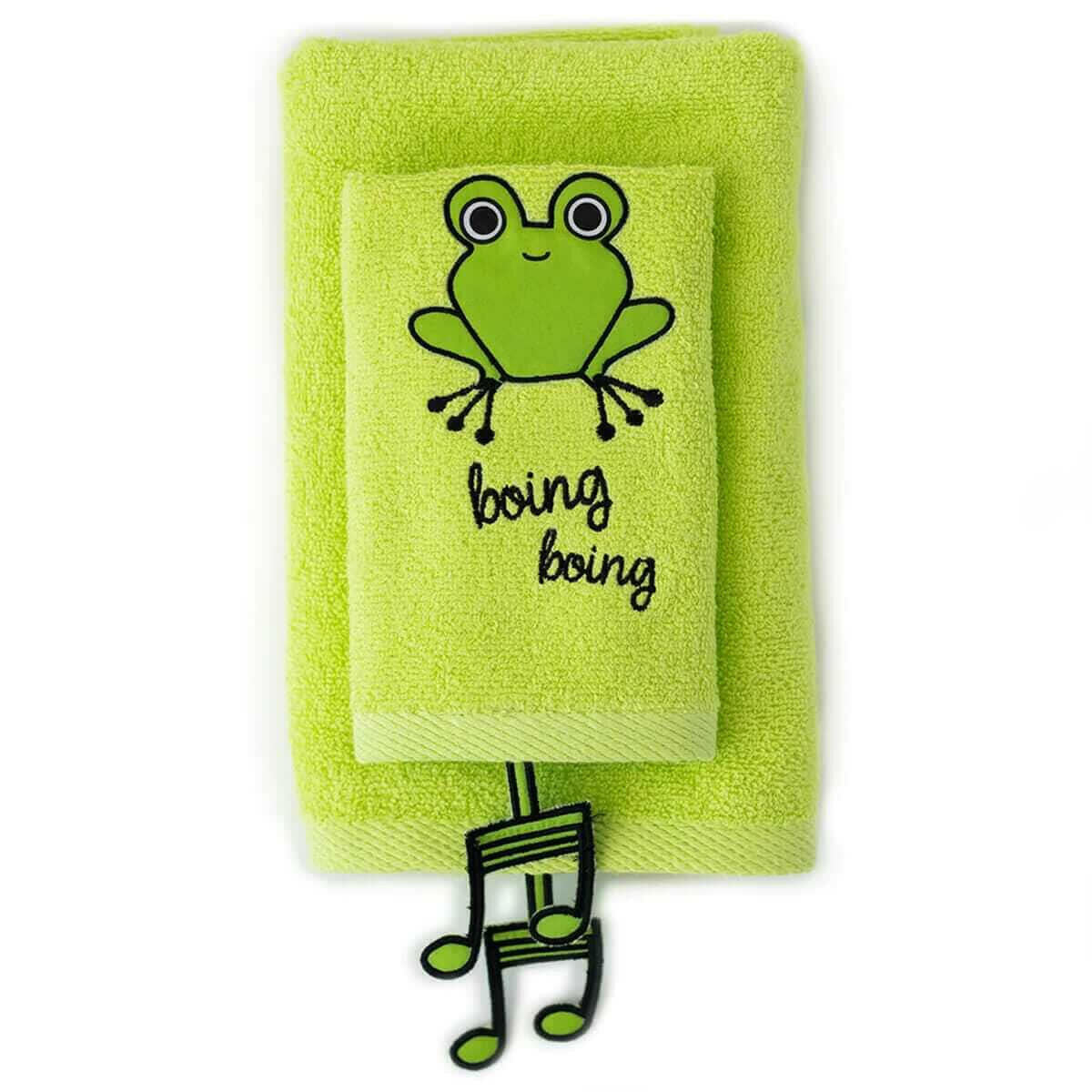 Milk&Moo Cacha Frog Baby Towel Set - 2 Pack for Soft Cuddles