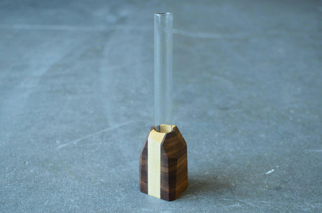 Modern Minimalist Handcrafted Wood Vase