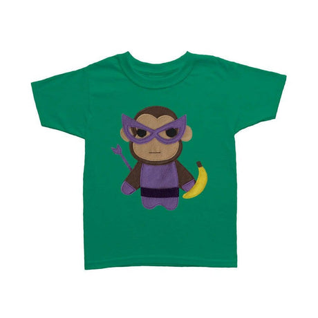Monkey Banana - Kids Superhero Shirt for Little Ones with Flying Panda Companion