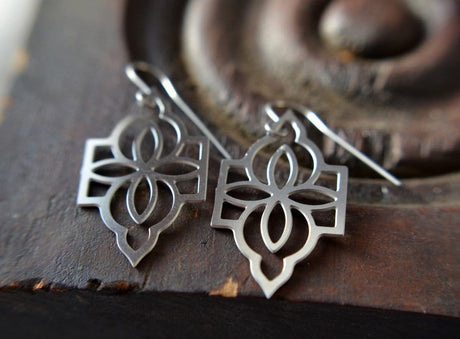 Moorish Drop Earrings in stainless steel