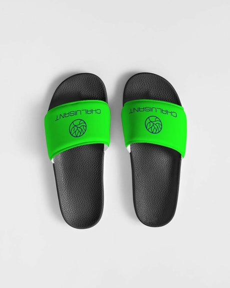 Neon Green Slip-On Sandals for Women