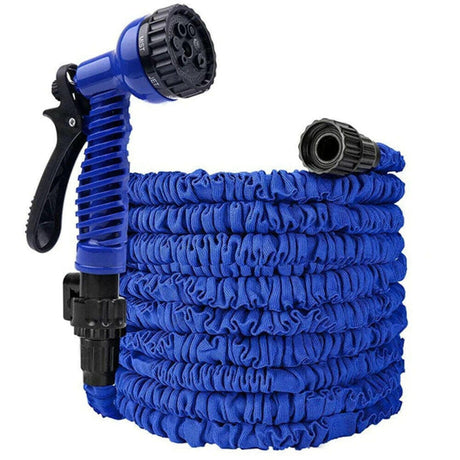 Professional title: "Flexible Expandable Garden Water Hose with Spray Nozzle - Available in 25, 50, 75, or 100FT"