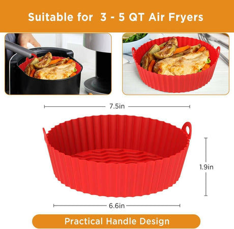 Reusable Silicone Air Fryer Tray