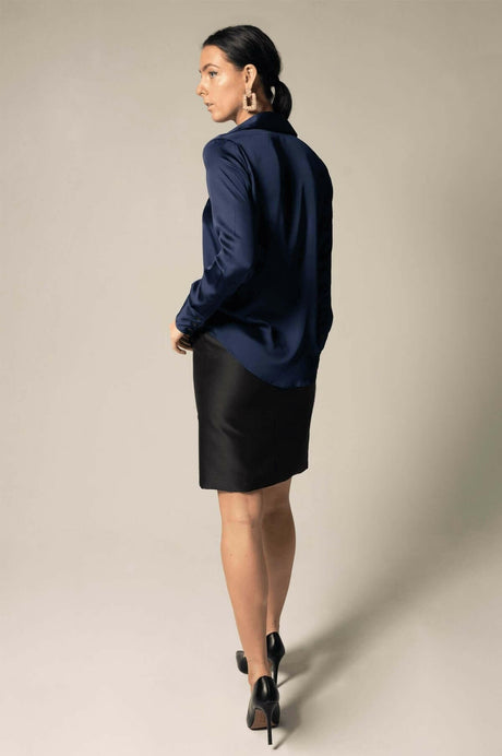 Royal Blue Silk Shirt for Women: A Classy Choice for Sophisticated Style