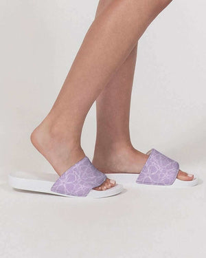 Ultimate Beach Day Women's Bundle: Lavender Floral One-Piece Swimsuit & Slide Sandals
