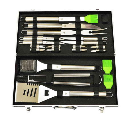 Ultimate Stainless-Steel BBQ Tool Set with 20 Pieces