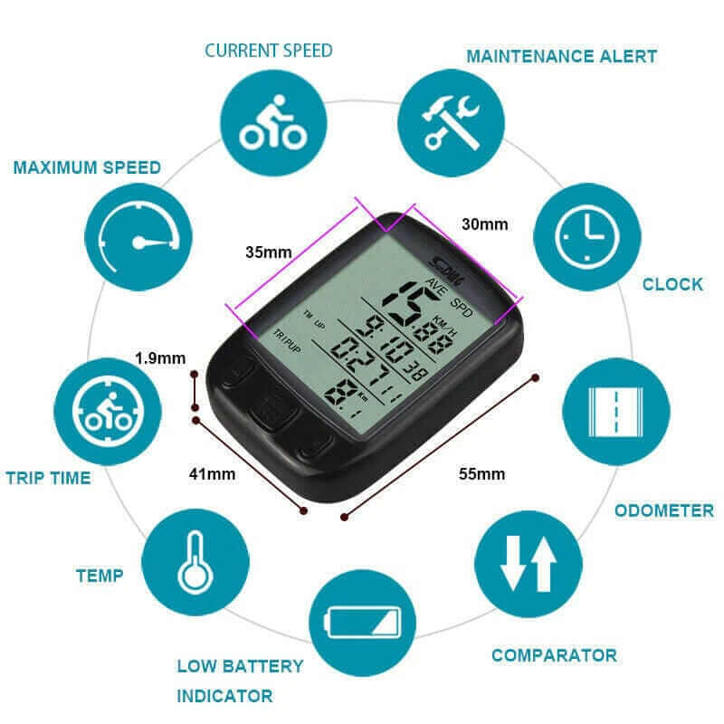 Ultimate Wireless Waterproof Bike Speedometer & Odometer